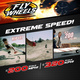 FLY WHEELS 4 OPONY + WYRZUTNIA ZIELONA 515109