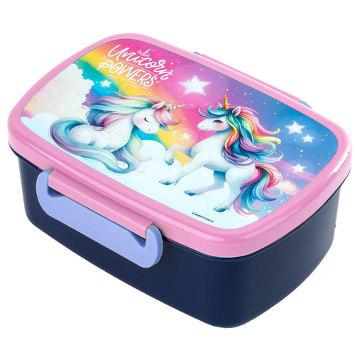 Lunchbox śniadaniówka z ruchomą przegrodą Jednorożec 16 bez BPA Derform