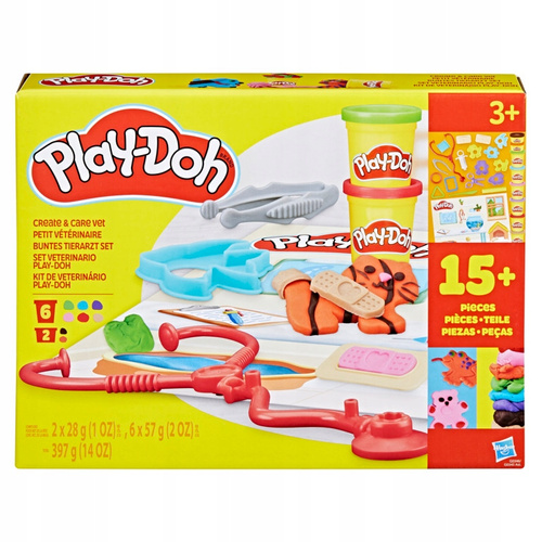 Play-Doh ciastolina zestaw Stwórz i Opiekuj Weterynarz Hasbro G0346