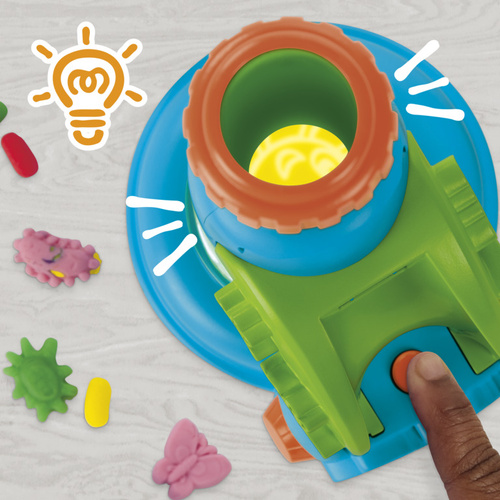 Play-Doh ciastolina Mikroskop świecący zestaw edukacyjny Hasbro G0494