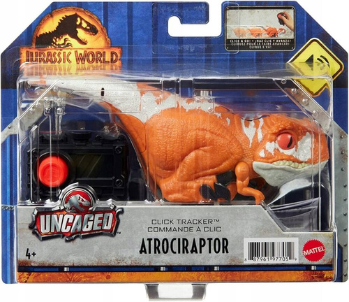 Jurassic World Uncaged Click Tracker Jeżdżący Dinozaur Atrociraptor GYN42