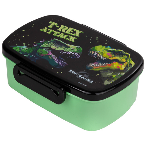 Lunchbox śniadaniówka z ruchomą przegrodą T-Rex Dinozaur bez BPA Derform
