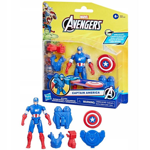 Marvel Avengers figurka z akcesoriami Kapitan Ameryka 10 cm. Hasbro F9341