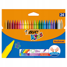 BIC KIDS PLASTIDECOR KREDKI ŚWIECOWE 24 KOLORY