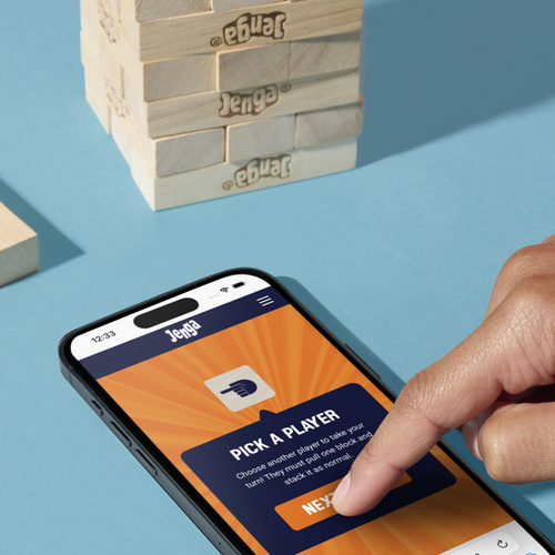 Gra zręcznościowa Jenga Classic aplikacja cyfrowa kostka Hasbro G1499