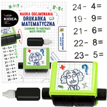 KIDEA NAUKA ODEJMOWANIA DRUKARKA MATEMATYCZNA