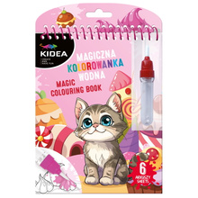 Magiczna wielorazowa kolorowanka malowanka wodna Kotki Kidea