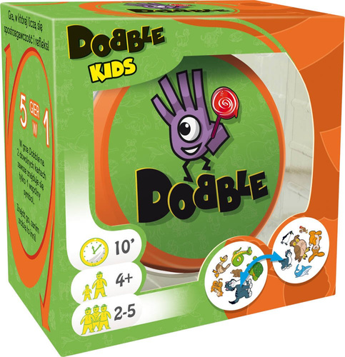 DOBBLE KIDS 5W1 GRA RODZINNA TOWARZYSKA REBEL 033141