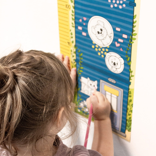 Kreatywna Miarka Wzrostu Memories na ścianę naklejki kredki Kidea