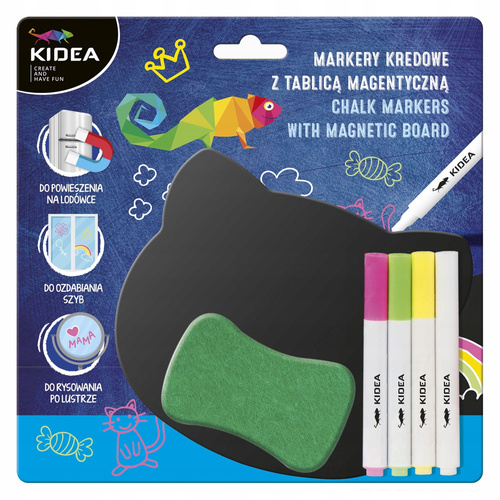 KIDEA MARKERY KREDOWE Z TABLICĄ MAGNETYCZNĄ 92000