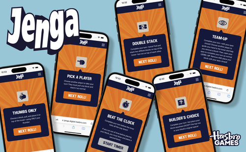 Gra zręcznościowa Jenga Classic aplikacja cyfrowa kostka Hasbro G1499
