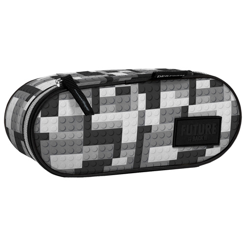 Piórnik saszetka jednokomorowy usztywniany dla chłopca BackUp Klocki