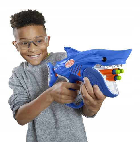 NERF Junior Wyrzutnia pistolet Wild Sharkfire Rekin Hasbro F8645