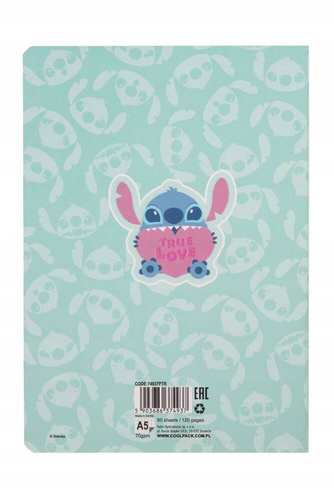 Coolpack Disney Stitch Zeszyt A5 60 kartek w kratkę 74937TR