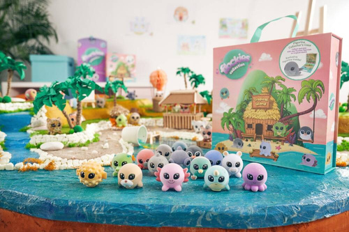 FLOCKIES WALIZKA DOMEK TROPIKALNA WYSPA + 1 FIGURKA