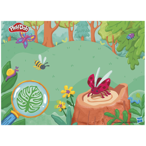 Play-Doh ciastolina Mikroskop świecący zestaw edukacyjny Hasbro G0494