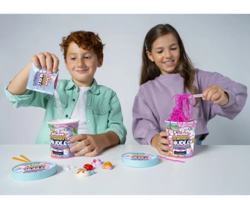 Ramen Nudle Slime Uśmiechnięty Grzybek makaron slime zestaw kreatywny Epee