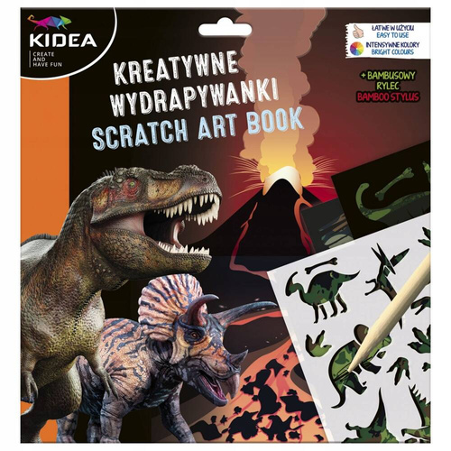 KIDEA WYDRAPYWANKA Z RYSIKIEM DINOZAURY 90280