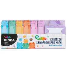 Karteczki samoprzylepne zakładki indeksujące notesik Kotki Kidea