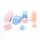 Modele 3D figur geometrycznych 8 figur pastelowe Kidea