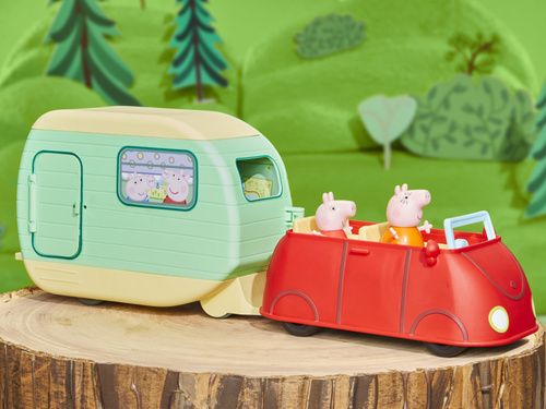 Świnka Peppa Przyczepa Kempingowa Peppy 3 figurki akcesoria Hasbro F8863