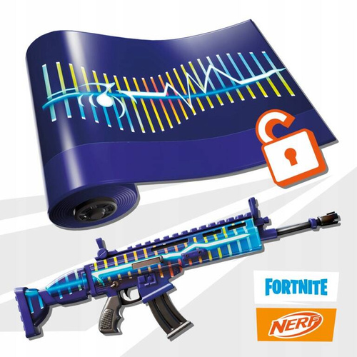 HASBRO NERF FORTNITE WYRZUTNIA BLUE SHOCK AUTOMAT F4108