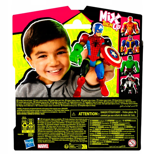 MixMashers Marvel Kapitan Ameryka figurka 12 cm twórz bohatera Hasbro F9267