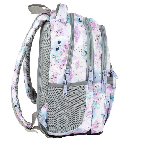 Plecak szkolny BackUP Dreamy dla dziewczynki kot kotek pastelowy P01