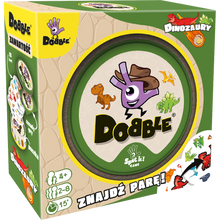 Gra Dobble Dinozaury planszowa familijna dla dzieci Rebel