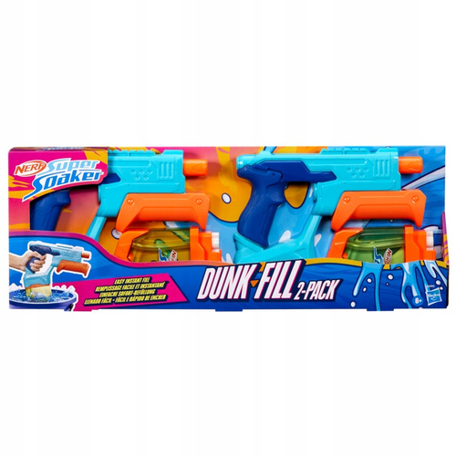 NERF Super Soaker Wyrzutnia Pistolet na wodę 2-pak Dunk Fill Hasbro G0995