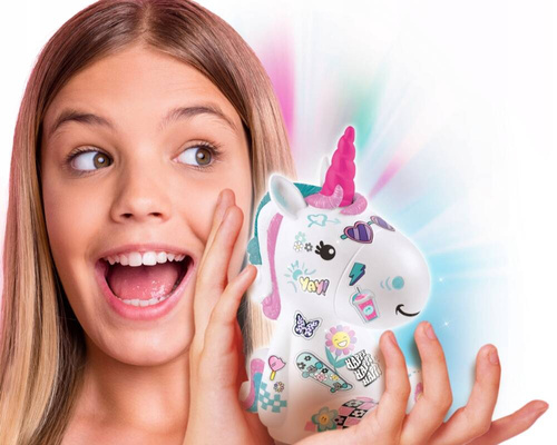 Świecące Dekorożce Jednorożec DIY do dekoracji świeci 8 kolorów EPEE