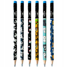 KIDEA OŁÓWEK TRÓJKĄTNY HB JUMBO Z NADRUKIEM MIX