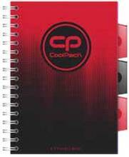 KOŁOZESZYT A5 100K KRATKA COOLPACK CRANBERRY