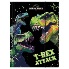 Teczka z gumką A4 T-Rex Attack Dinozaur Derform