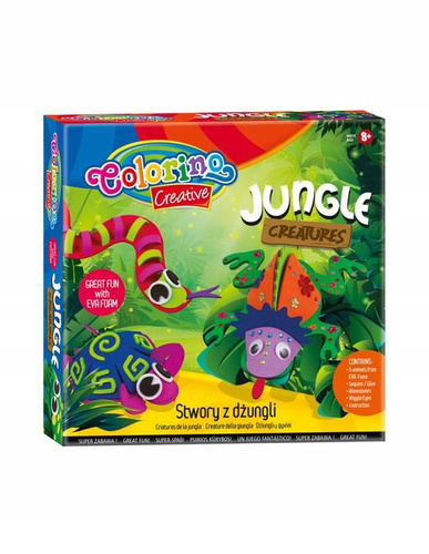 COLORINO ZESTAW Z PIANKI STWORY Z DŻUNGLI 36766