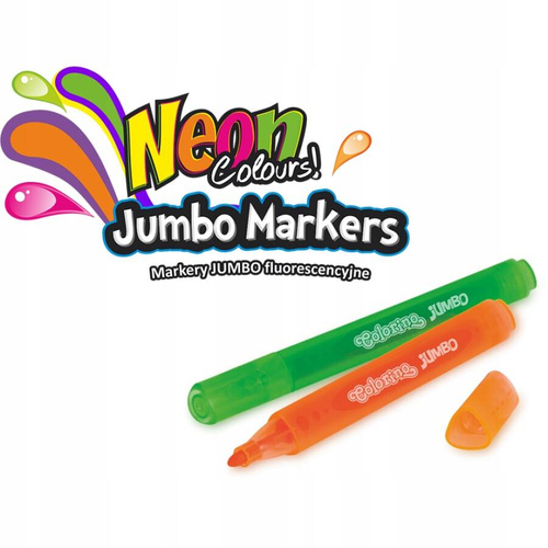 COLORINO FLAMASTRY TRÓJKĄTNE JUMBO NEON 38881