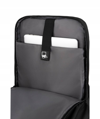 R-Bag Muls Plecak miejski na laptopa 13-15,6" z USB Black Z421