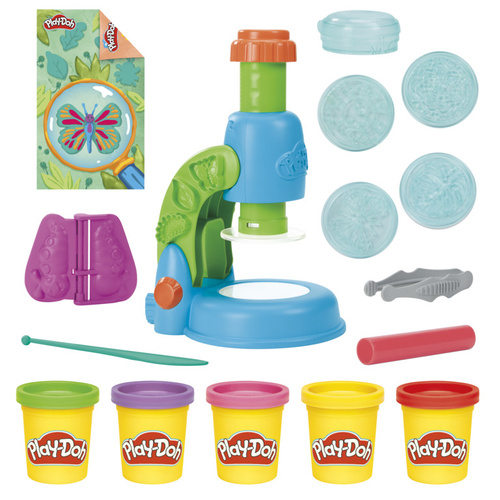 Play-Doh ciastolina Mikroskop świecący zestaw edukacyjny Hasbro G0494
