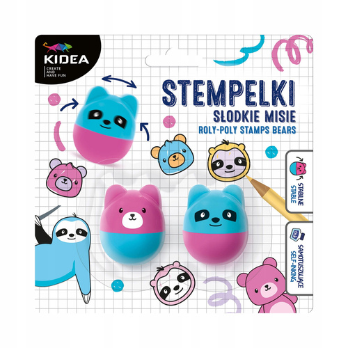 Kidea Stempelki Samotuszujące Wańka Wstańka Słodkie Misie 2 wzory