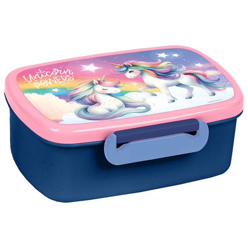 Lunchbox śniadaniówka z ruchomą przegrodą Jednorożec 16 bez BPA Derform