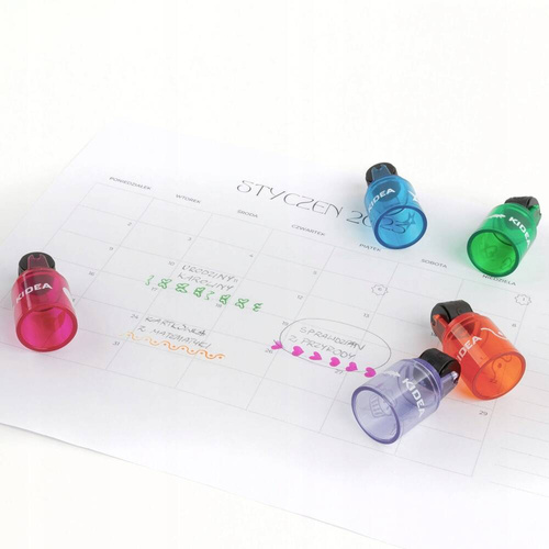 Kidea Stempelek Stempel Roller 5 wzorów