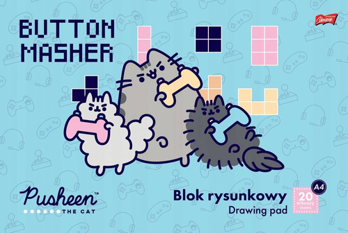 ST.MAJEWSKI BLOK RYSUNKOWY BIAŁY A4 20K PUSHEEN