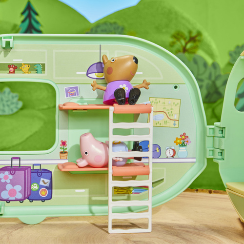 Świnka Peppa Przyczepa Kempingowa Peppy 3 figurki akcesoria Hasbro F8863