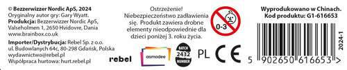 Rebel Gra edukacyjna karciana kieszonkowa BrainBox Pocket Kosmos PL