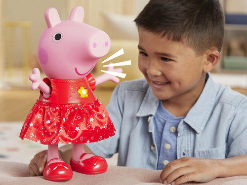 Świnka Peppa Interaktywna figurka 30 cm tańczy 55 dźwięków Hasbro F8873