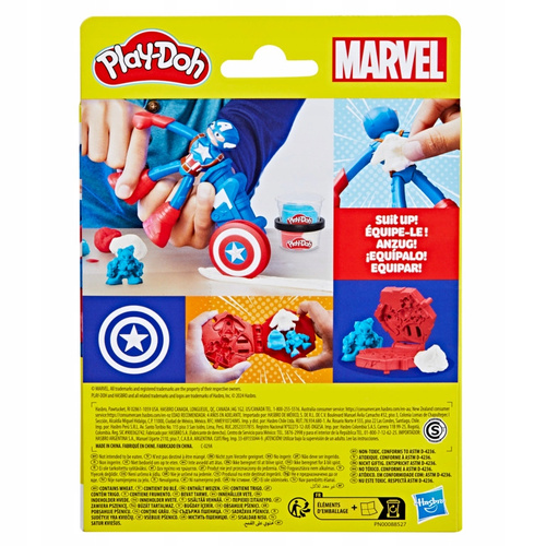 Play-Doh Marvel Kapitan Ameryka odbijająca tarcza ciastolina Hasbro G0056