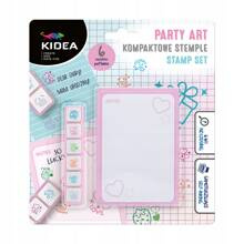 Kidea Zestaw Kompaktowe Stemple Party Art 6 szt.
