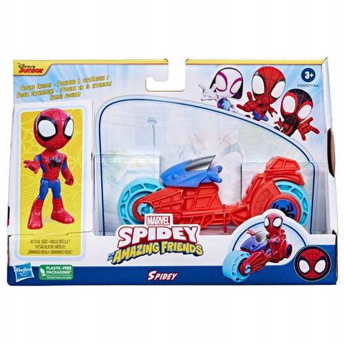 HASBRO SPIDERMAN SPIDEY FIGURKA Z MOTOCYKLEM