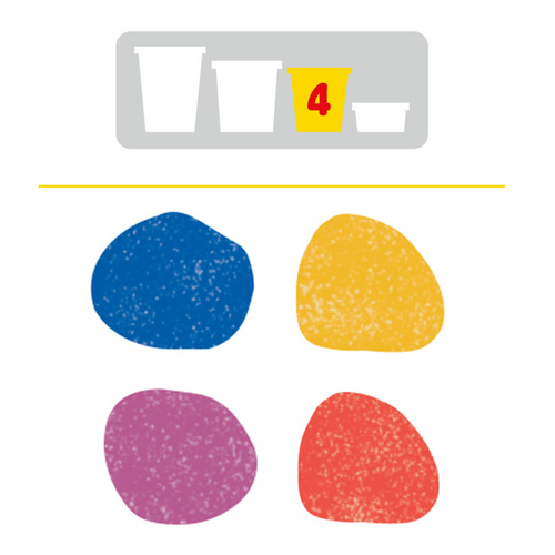 Play-Doh ciastolina tuby Metaliczne 4-pack błyszczące kolory Hasbro G1737