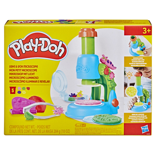 Play-Doh ciastolina Mikroskop świecący zestaw edukacyjny Hasbro G0494